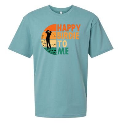 Happy Birdie To Me Golf Golfing Golfer Funny Player Birthday Sueded Cloud Jersey T-Shirt