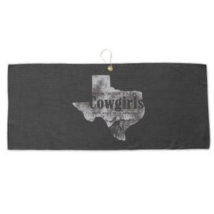 How Bout Them Cowgirls Boy Aint They Somethin Large Microfiber Waffle Golf Towel