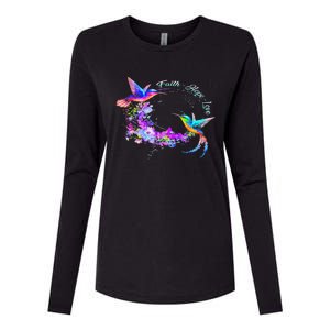 Hummingbird Bird Tree Beautiful Nature Spirit Womens Cotton Relaxed Long Sleeve T-Shirt