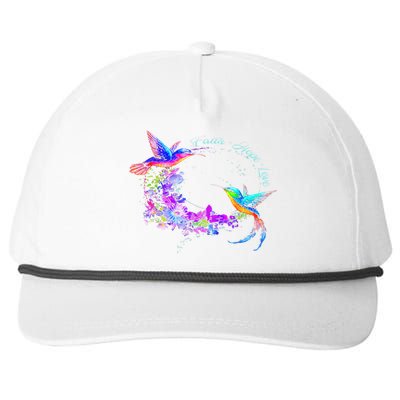 Hummingbird Bird Tree Beautiful Nature Spirit Snapback Five-Panel Rope Hat