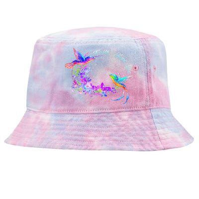 Hummingbird Bird Tree Beautiful Nature Spirit Tie-Dyed Bucket Hat