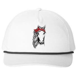 Horse Bandana T for Horseback Riding Horse Lover Snapback Five-Panel Rope Hat