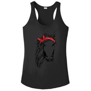 Horse Bandana T for Horseback Riding Horse Lover Ladies PosiCharge Competitor Racerback Tank