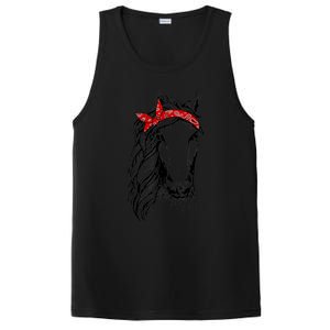 Horse Bandana T for Horseback Riding Horse Lover PosiCharge Competitor Tank