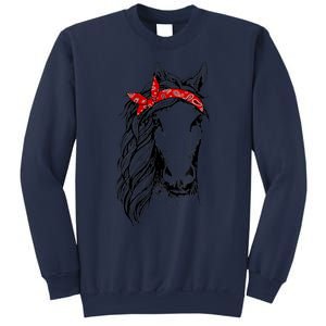 Horse Bandana T for Horseback Riding Horse Lover Sweatshirt