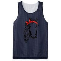 Horse Bandana T for Horseback Riding Horse Lover Mesh Reversible Basketball Jersey Tank