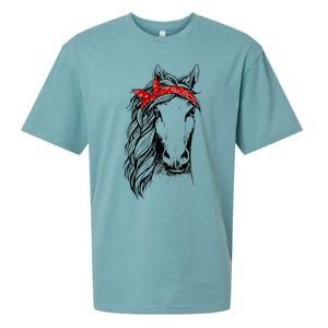 Horse Bandana T for Horseback Riding Horse Lover Sueded Cloud Jersey T-Shirt