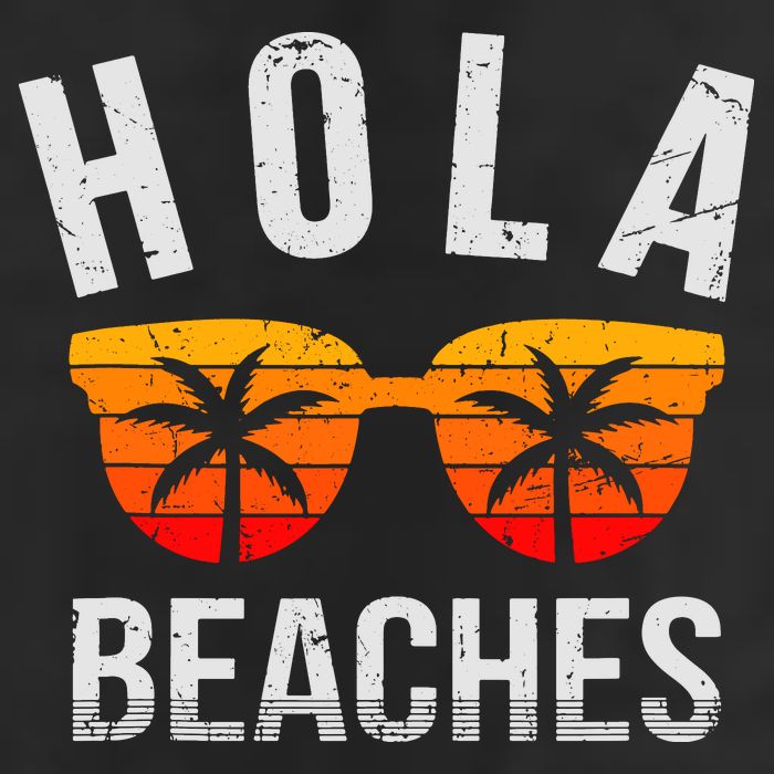 Hola Beaches Tank Top Funny Beach Vacation Shirt Summer Beanie