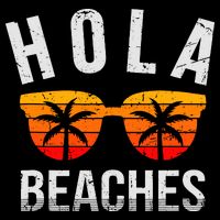 Hola Beaches Tank Top Funny Beach Vacation Shirt Summer Drawstring Bag