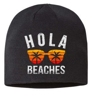 Hola Beaches Tank Top Funny Beach Vacation Shirt Summer Sustainable Beanie