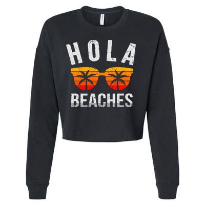 Hola Beaches Tank Top Funny Beach Vacation Shirt Summer Cropped Pullover Crew