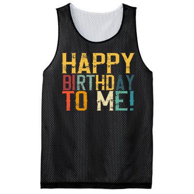 Happy Birthday To Me Birthday Party Design For Kids Adults Mesh Reversible Basketball Jersey Tank