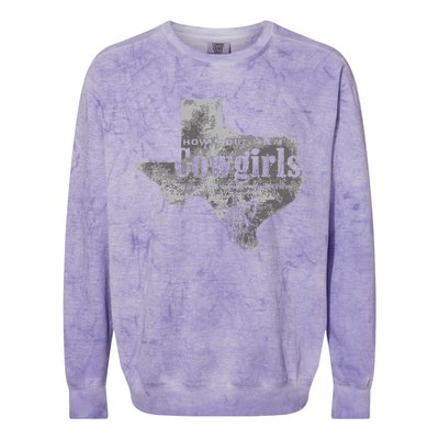 How Bout Them Cowgirls Boy Aint They Somethin Colorblast Crewneck Sweatshirt