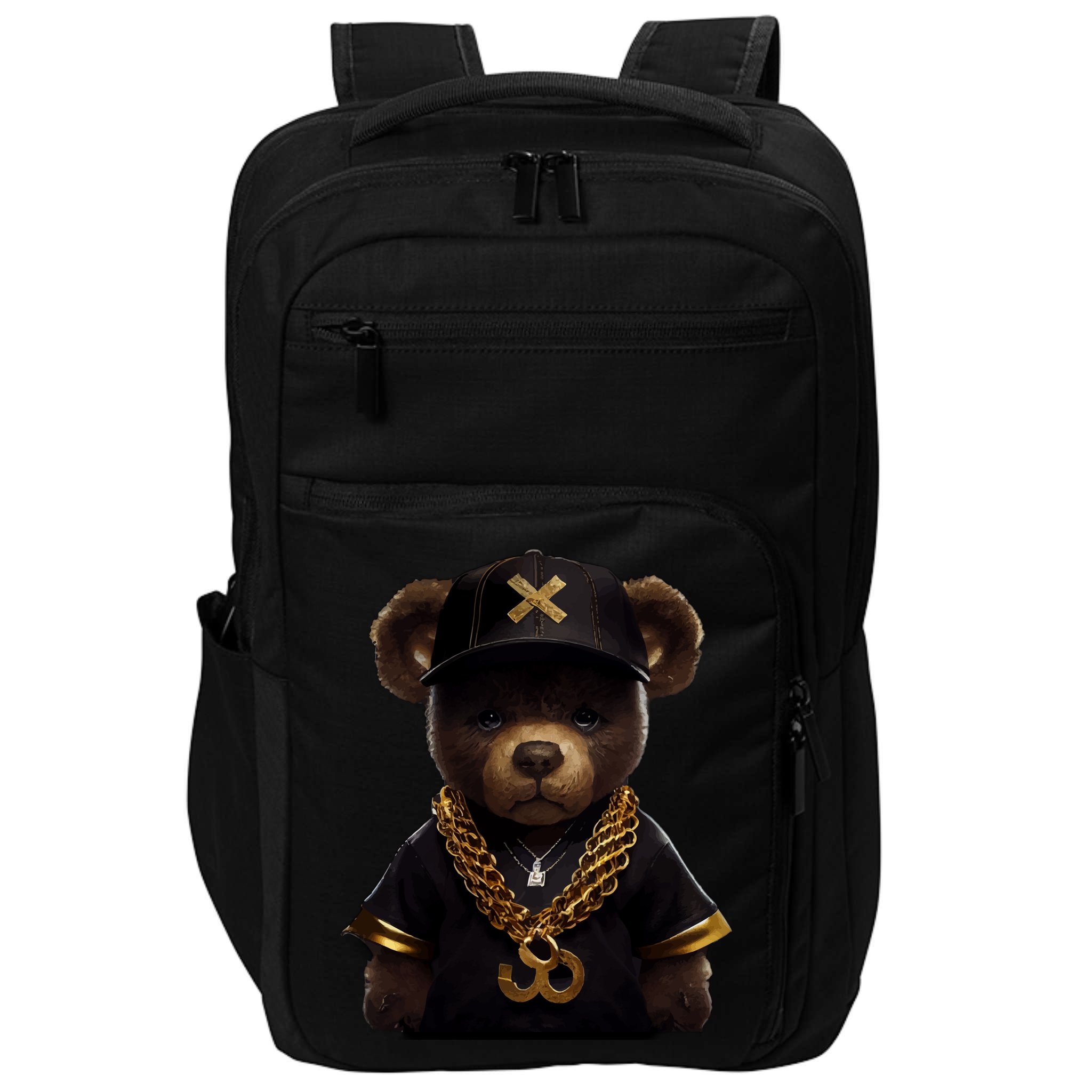 Hipster Bear Thug Impact Tech Backpack