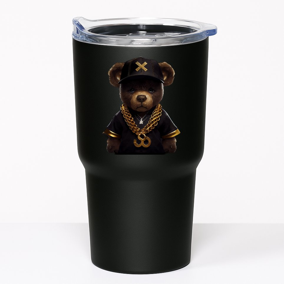 Hipster Bear Thug Tumbler