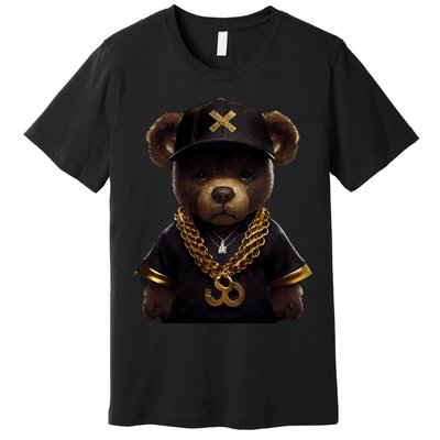 Hipster Bear Thug Premium T-Shirt