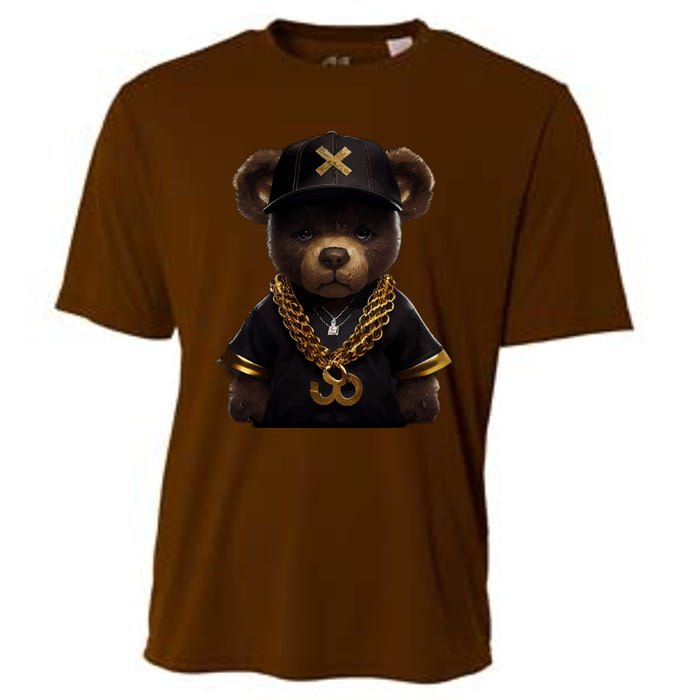 Hipster Bear Thug Cooling Performance Crew T-Shirt