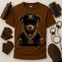 Hipster Bear Thug Cooling Performance Crew T-Shirt