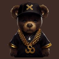 Hipster Bear Thug Cooling Performance Crew T-Shirt