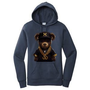 Hipster Bear Thug Women's Pullover Hoodie