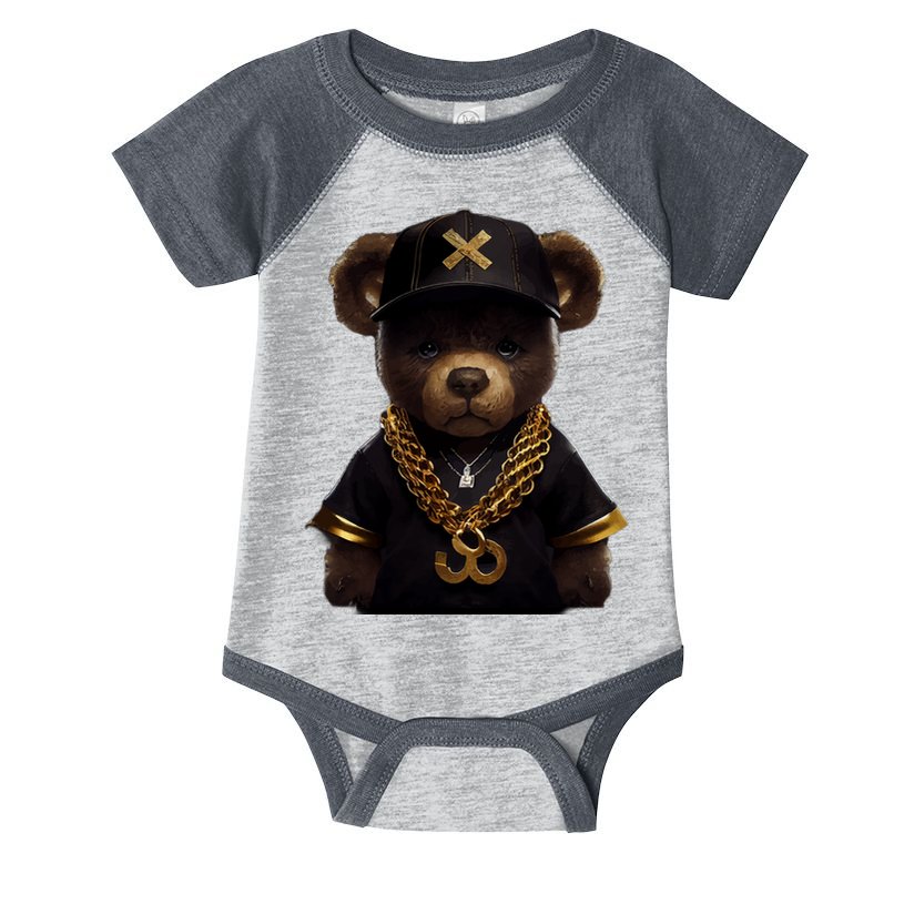 Hipster Bear Thug Infant Baby Jersey Bodysuit
