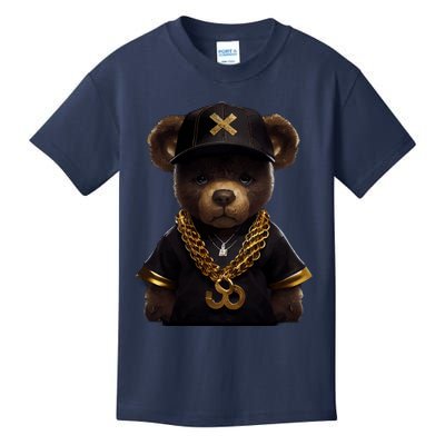 Hipster Bear Thug Kids T-Shirt