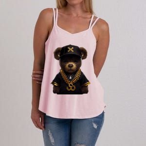 Hipster Bear Thug Women's Strappy Tank