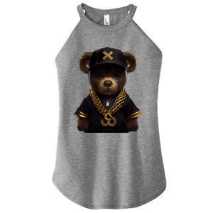 Hipster Bear Thug Women's Perfect Tri Rocker Tank