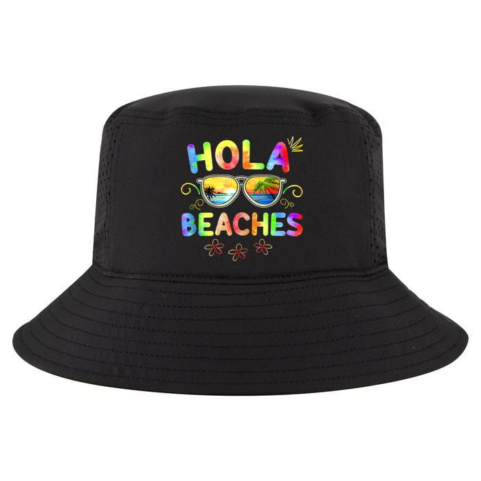 Hola Beaches Tie Dye Funny Beach Vacation Summer Cool Comfort Performance Bucket Hat