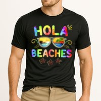 Hola Beaches Tie Dye Funny Beach Vacation Summer Cooling Performance Crew T-Shirt
