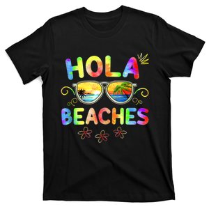 Hola Beaches Tie Dye Funny Beach Vacation Summer T-Shirt