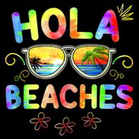 Hola Beaches Tie Dye Funny Beach Vacation Summer Impact Tech Backpack