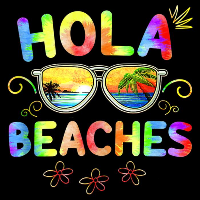 Hola Beaches Tie Dye Funny Beach Vacation Summer Impact Tech Backpack