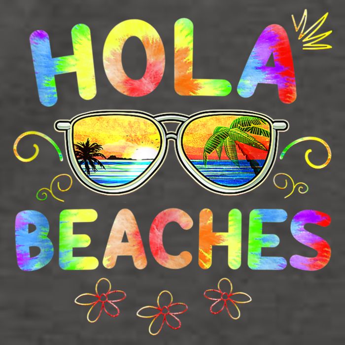 Hola Beaches Tie Dye Funny Beach Vacation Summer Vector Backpack