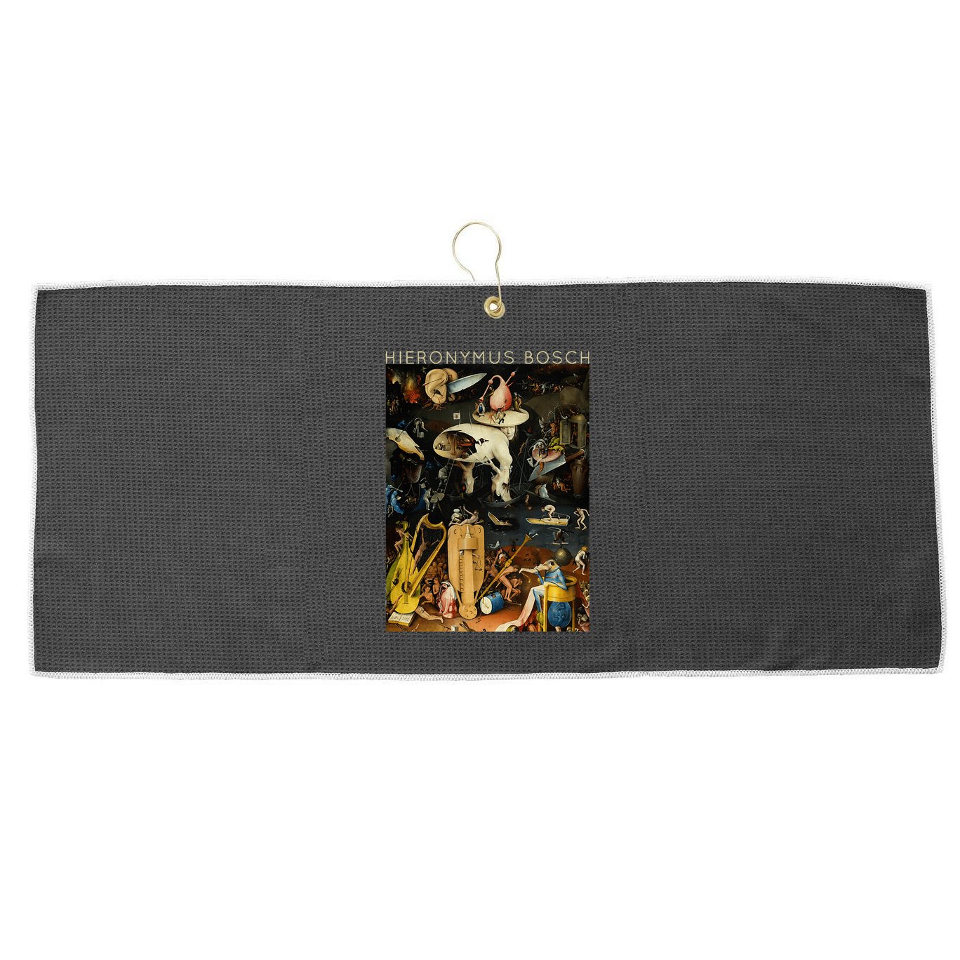 Hieronymus Bosch The Garden Of Earthly Delights For Artists Large Microfiber Waffle Golf Towel