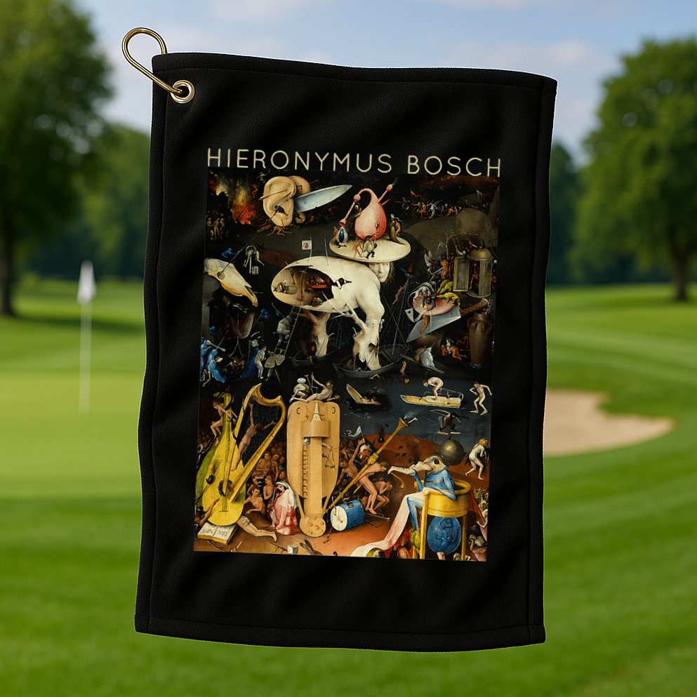 Hieronymus Bosch The Garden Of Earthly Delights For Artists Golf Towel
