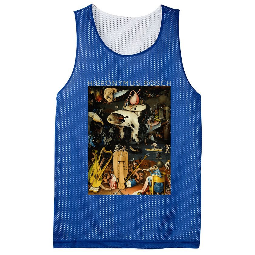 Hieronymus Bosch The Garden Of Earthly Delights For Artists Mesh Reversible Basketball Jersey Tank