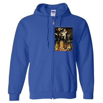 Hieronymus Bosch The Garden Of Earthly Delights For Artists Full Zip Hoodie