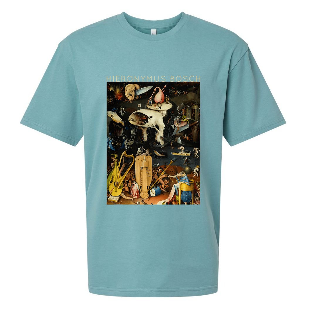 Hieronymus Bosch The Garden Of Earthly Delights For Artists Sueded Cloud Jersey T-Shirt
