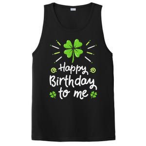 Happy Birthday To Me St Patricks Day Lucky Birthday Shamrock PosiCharge Competitor Tank