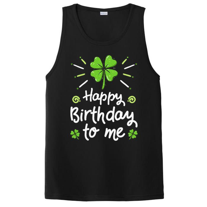 Happy Birthday To Me St Patricks Day Lucky Birthday Shamrock PosiCharge Competitor Tank