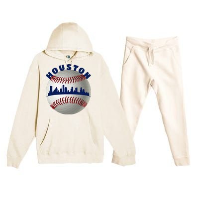 Houston Baseball Team Fans Of Space City Houston Baseball Premium Hooded Sweatsuit Set