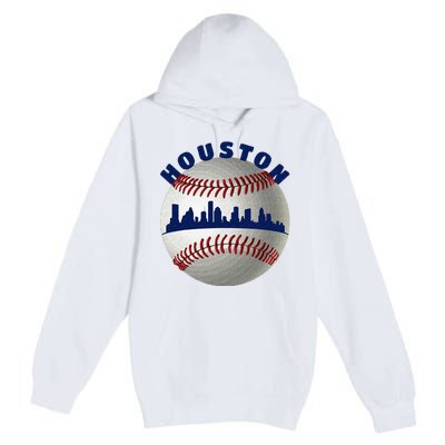 Houston Baseball Team Fans Of Space City Houston Baseball Premium Pullover Hoodie