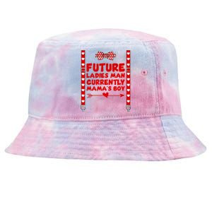 Hearts Bow Tie & Suspenders Valentines Day Tie-Dyed Bucket Hat