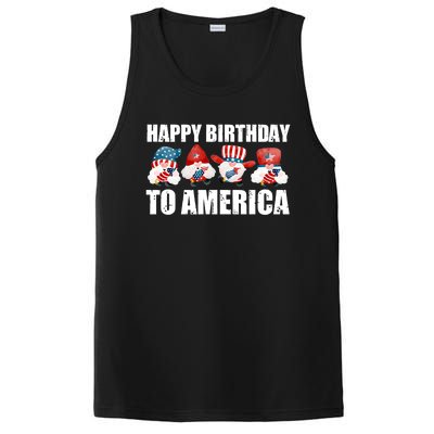 Happy Birthday To America Fireworks Dad Usa Cute Gift PosiCharge Competitor Tank