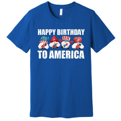 Happy Birthday To America Fireworks Dad Usa Cute Gift Premium T-Shirt