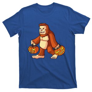 Halloween Bigfoot Trick Or Treat Pumpkin Tee T-Shirt