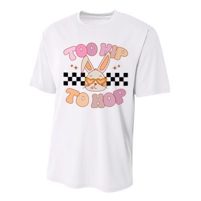 Hunny Bunny Too Hip To Hop Groovy Easter Day Performance Sprint T-Shirt