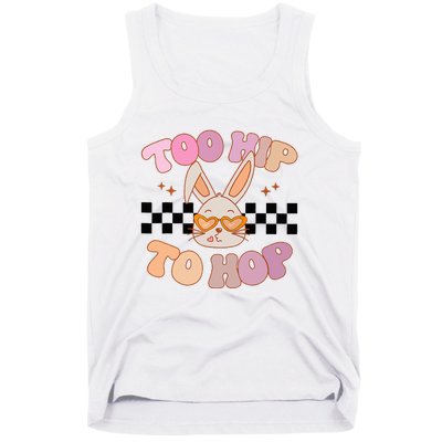 Hunny Bunny Too Hip To Hop Groovy Easter Day Tank Top