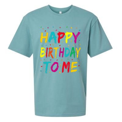 Happy Birthday To Me Birthday Party For Kids Adults Sueded Cloud Jersey T-Shirt